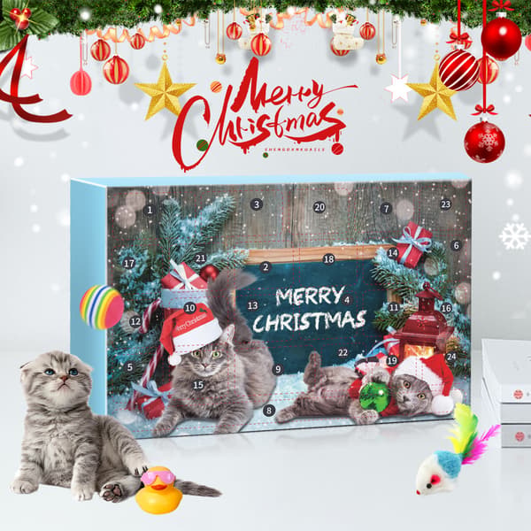 Katte Julekalender Jule-nedtælling Katte Julekalender Jule Blind Box Sæt