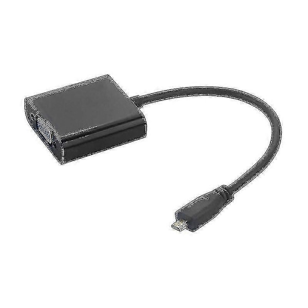 Micro-HDMI till VGA-adapterkabel med USB-kabel kompatibel med Raspberry Pi 4