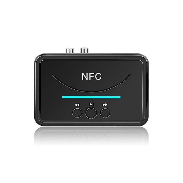 NFC Bluetooth 5.0 -äänen vastaanotin 3,5 mm RCA AUX -liittimellä USB langaton stereovastaanotin auton kaiuttimelle