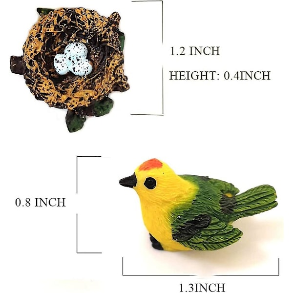 20 st miniatyr svampar för älvträdgård - miniatyrfigurer av svampar för älvhus/tårtdekor (miniatyr svampar 20 st)