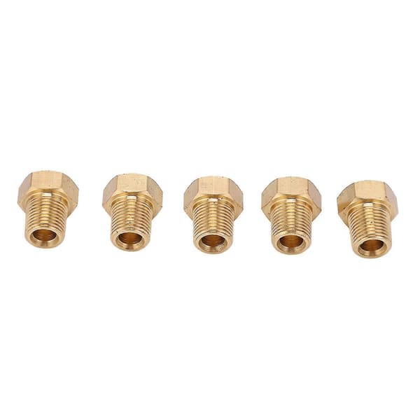 Solid Messing Hex Hovedprop 1/8 NPT Hantråd Fitting til Bil - Sæt af 5, Antikorrosion og Universal Design