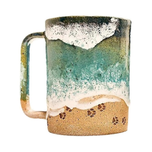 O-cean Shoreline Mug, Paw Print o-cean Shoreline Mugs