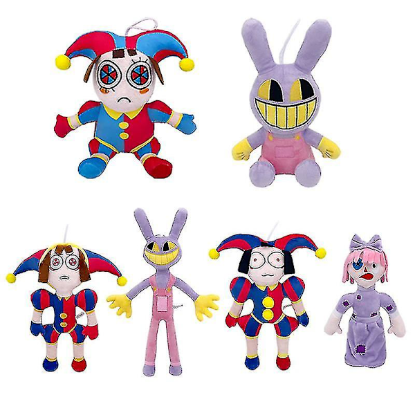 Fantastisk Digital Circus Plush, Pomni og Jax Plushies Leke for Barn Julegave b