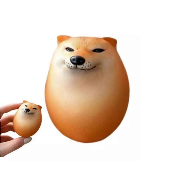 Shibako Hund Squishy Ägg, Långsamt Stigande Squishy Fidget Stressavlastande Leksaker för Arbete 2pcs