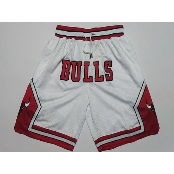 Bulls Basket Broderade Shorts Basket Sports Shorts WHite M