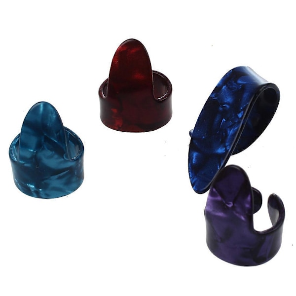 3 Finger + 1 Tumpick Plektrum Gitarr Plast