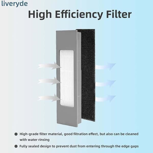 VUSZR Reservedele Kompatible til Yeedi 2 Hybrid, til Ecovacs Deebot OZMO 950 Børste og Støvsuger Tilbehør
