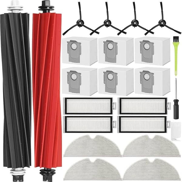 VUSZR Kit Lisävarusteet Roborock Q8 Max+/Q5 Pro+/ Q8 Max Plus /Q5 Pro Plus Varaosat HARJA JA IMURITARVIKKEET