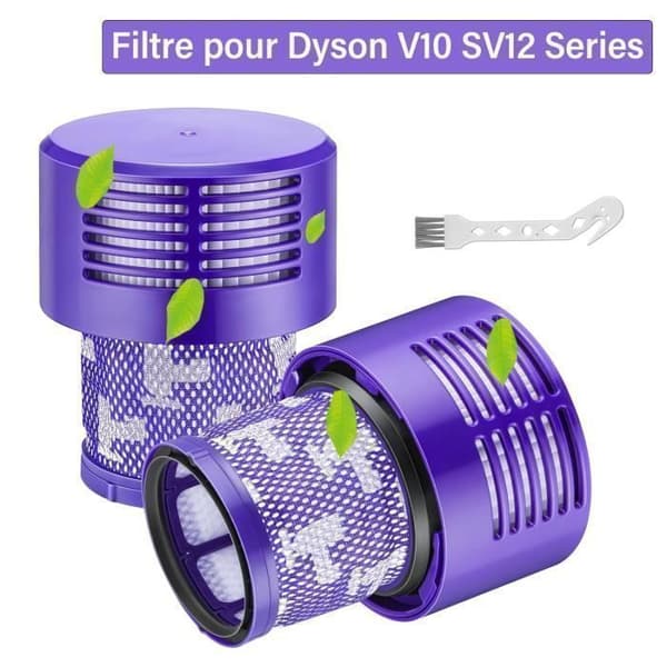 VUSZR Filter til Dyson V10 SV12, Erstatningsfilter til Dyson til serien, erstatning til Dyson Børste og Støvsuger Tilbehør