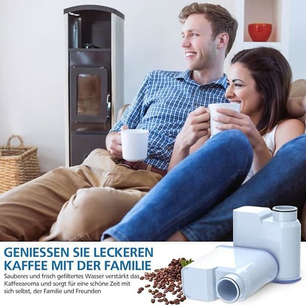 VUSZR 4 stk. vandfiltre til erstatning til Philips Aqua Clean kaffemaskine CA6903/10 CA6903/22 CA6707/20, mul KARAFILTRER
