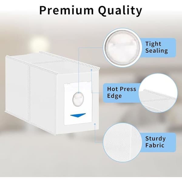 VUSZR Tasker til Ecovacs DEEBOT N30 Pro Omni, 6 Tasker Tilbehør til Ecovacs DEEBOT Støvsuger 6 S Børste Og Støvsuger Tilbehør