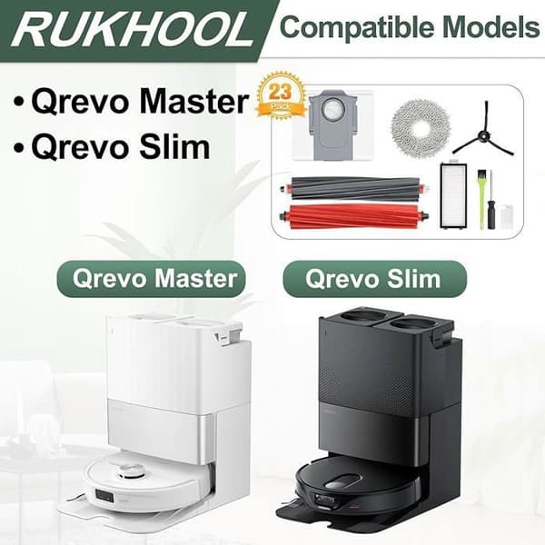 VUSZR Kit tarvikkeet Roborock Qrevo Master/Qrevo Slim osat Roborock Qrevo Master HARJA JA IMURIKÄYTÄNNÖT