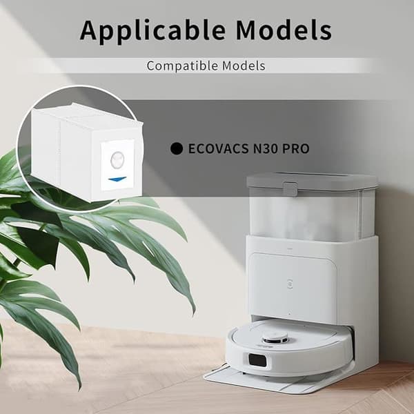 VUSZR Tasker til Ecovacs DEEBOT N30 Pro Omni, 6 Tasker Tilbehør til Ecovacs DEEBOT Støvsuger 6 S Børste Og Støvsuger Tilbehør