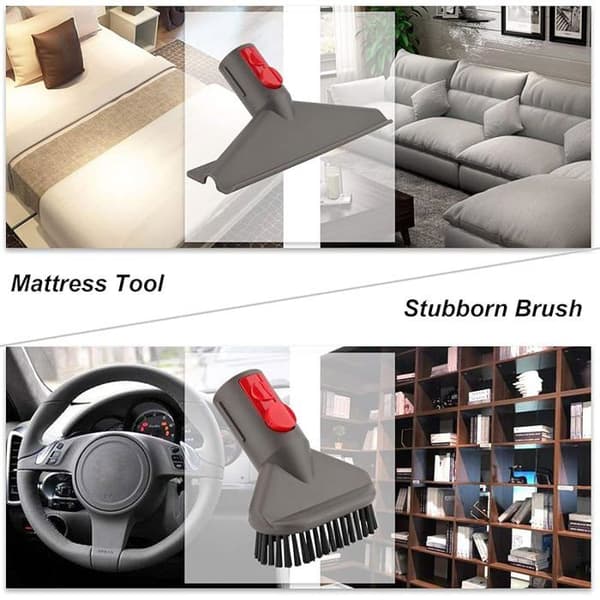 VUSZR Kit tilbehør Kit til montering med forlængerrør til Dyson V7 V8 V10 V11 SV10 SV11 b: BØRSTE OG STØVSUGERACCESSOIRE
