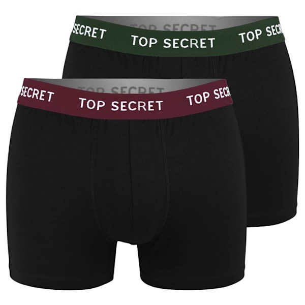 TOP SECRET - Førsteklasses Mænds Undertøj  - 8-pak - Højkvalitets Klassisk Komfortabel Blød Let - Premium Boxershorts Herreboxershorts Bomuld svart XL