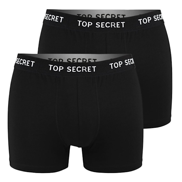 TOP SECRET - Førsteklasses Mænds Undertøj  - 8-pak - Højkvalitets Klassisk Komfortabel Blød Let - Premium Boxershorts Herreboxershorts Bomuld svart XL