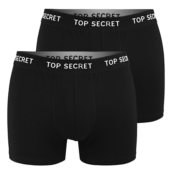 TOP SECRET - Førsteklasses Mænds Undertøj  - 8-pak - Højkvalitets Klassisk Komfortabel Blød Let - Premium Boxershorts Herreboxershorts Bomuld Färgmix: svart, blå M