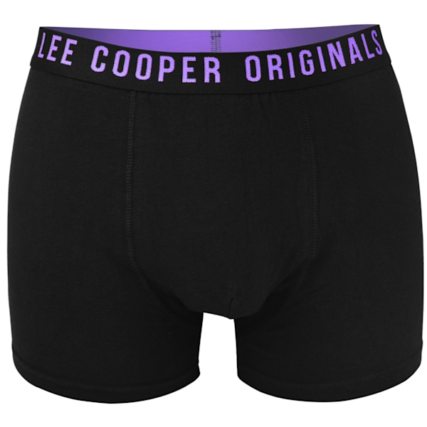 Lee Cooper - Förstklassiga Mäns Underkläder - 5Pak - Högkvalitativ Klassisk Bekväm Mjuk Lätta - Premium Boxerkalsonger Herrboxershorts Bomull L