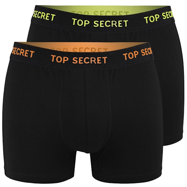 TOP SECRET - Førsteklasses Mænds Undertøj  - 8-pak - Højkvalitets Klassisk Komfortabel Blød Let - Premium Boxershorts Herreboxershorts Bomuld svart XL