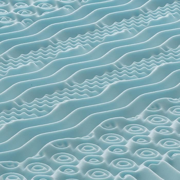 120x190 cm övermadrass - i 9-zoners färskt memoryskum