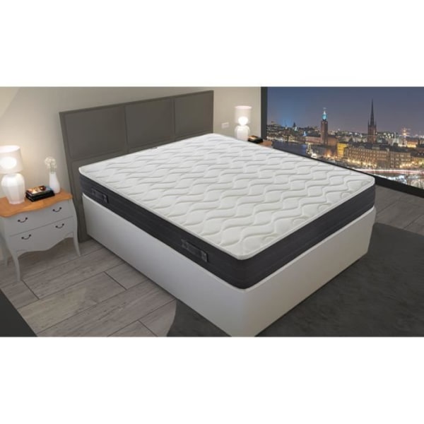 Memory Foam Madrass - 20 cm hög - 11 komfortzoner 140 x 190 cm