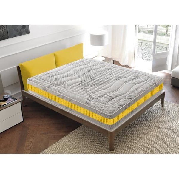 Memory foam madrass - 22 cm hög - 11 differentierade zoner 120 x 200 cm