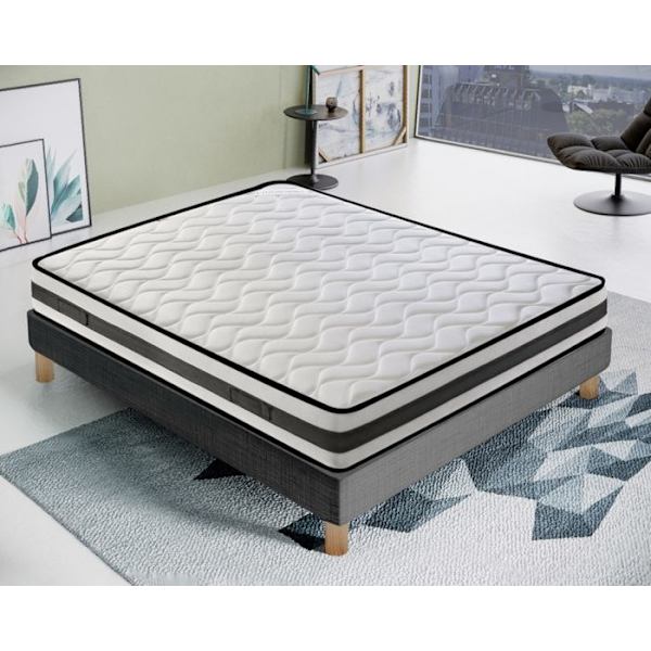 Madrass Skum 160x200 cm - Hög Densitet - - Vändbar - Sommar/vinter-sida - Modell Fenis