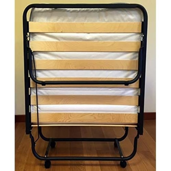 Hopfällbar extrasäng 80x200 cm med robust metallstruktur hopfällbar säng upp till 120 kg med memory foam madrass h. 11 cm, 80x