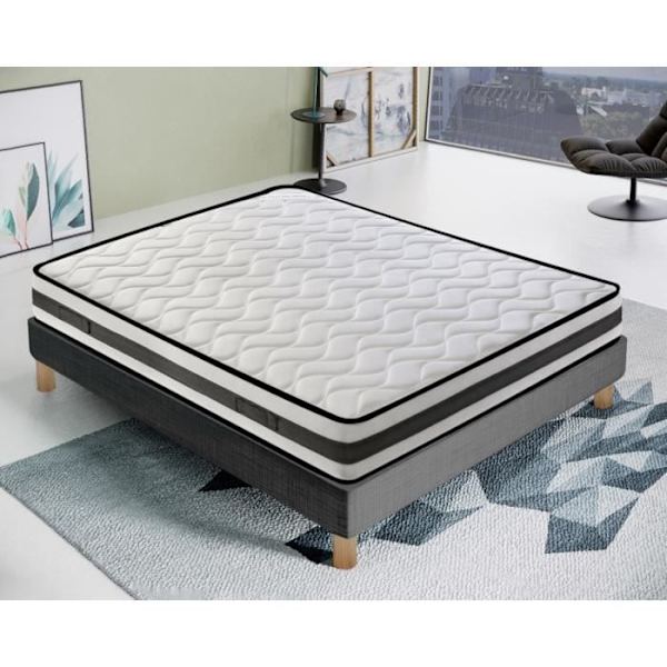 Madrass Skum 120x190 cm - Hög Densitet - - Vändbar - Sommar/Vinter Sida - Modellen Fenis