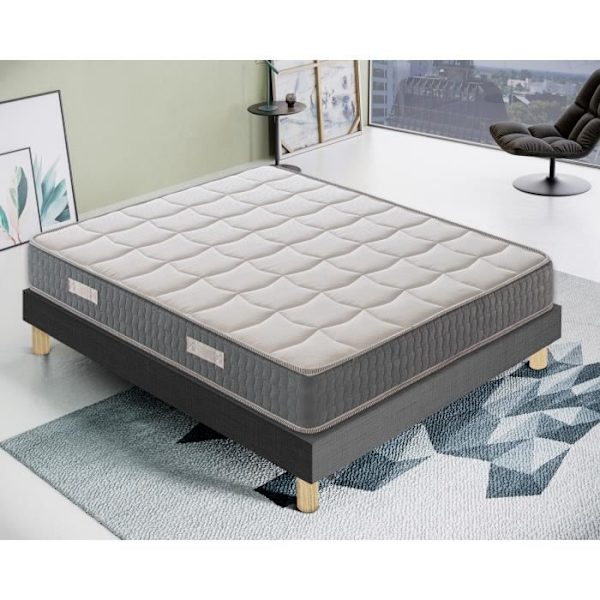 Sängmadrass med minnesfoam - hög komfort - hög tjocklek 21 cm - modell Delphine - hög densitet - 90x200 cm