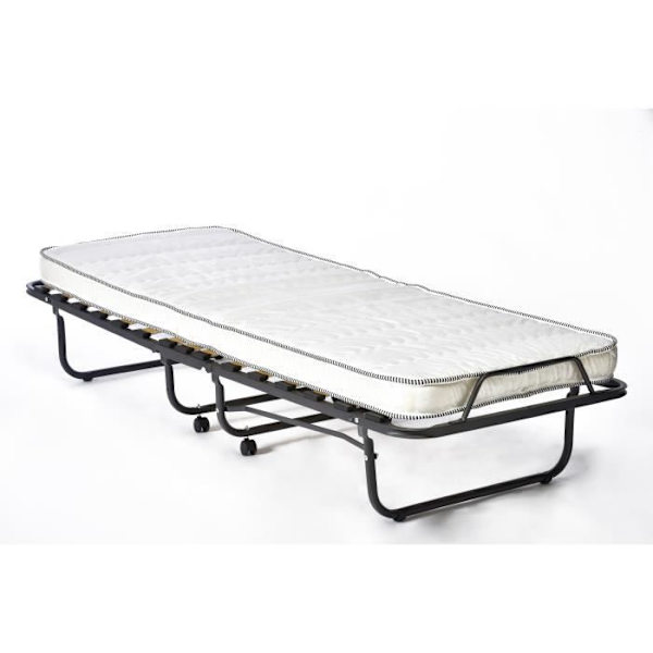 Hopfällbar extrasäng 80x200 cm med robust metallstruktur hopfällbar säng upp till 120 kg med memory foam madrass h. 11 cm, 80x