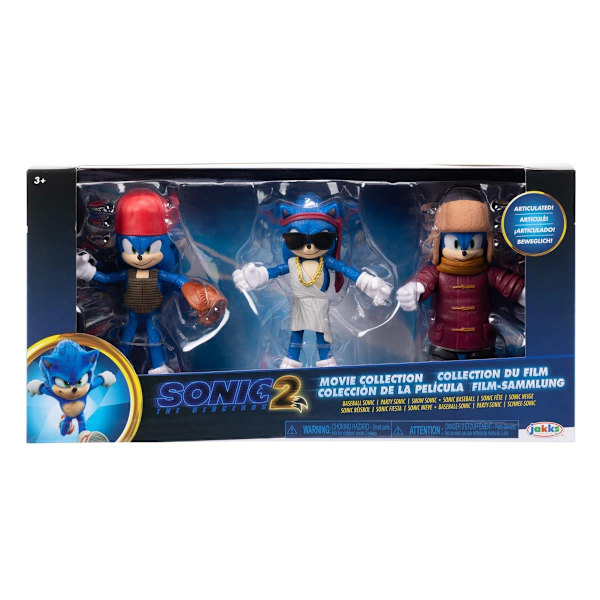 Sonic the Hedgehog 2 (Movie) 4 Inch Articulated Figure Pack