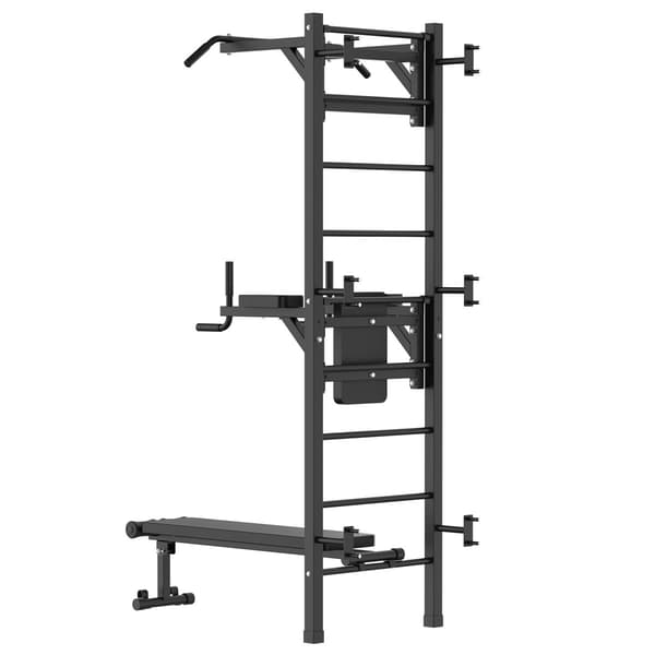 React Træribbe/Fitness Tower Metallic Black