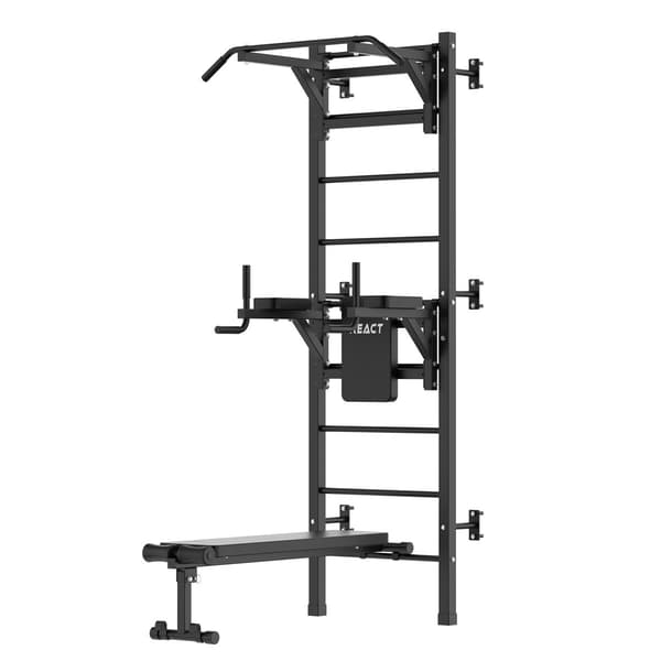 React Træribbe/Fitness Tower Metallic Black