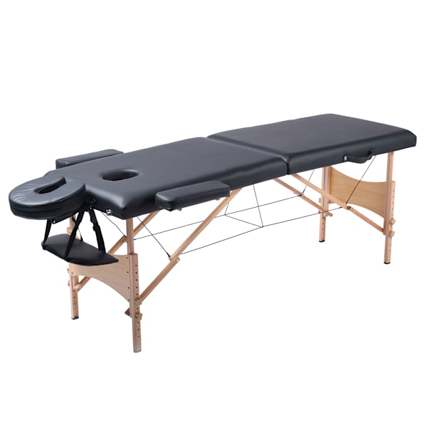 React massagebänk P200, svart