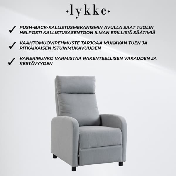 Lykke Mekanismituoli Standard, vaaleanharmaa
