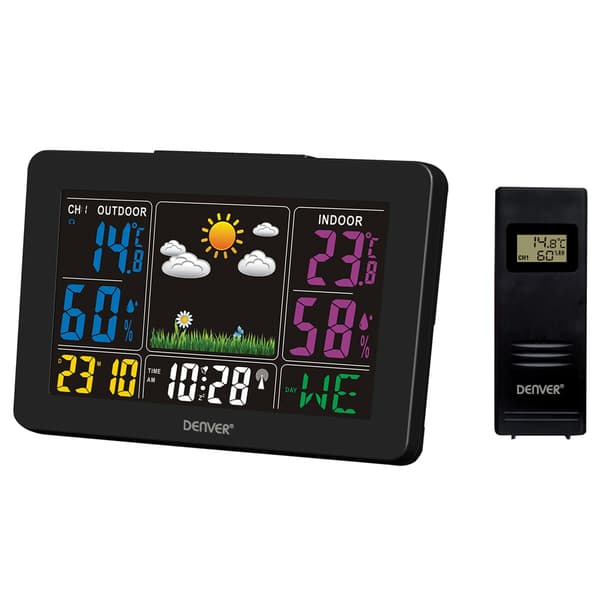 Denver WS-540B vejrstation, sort