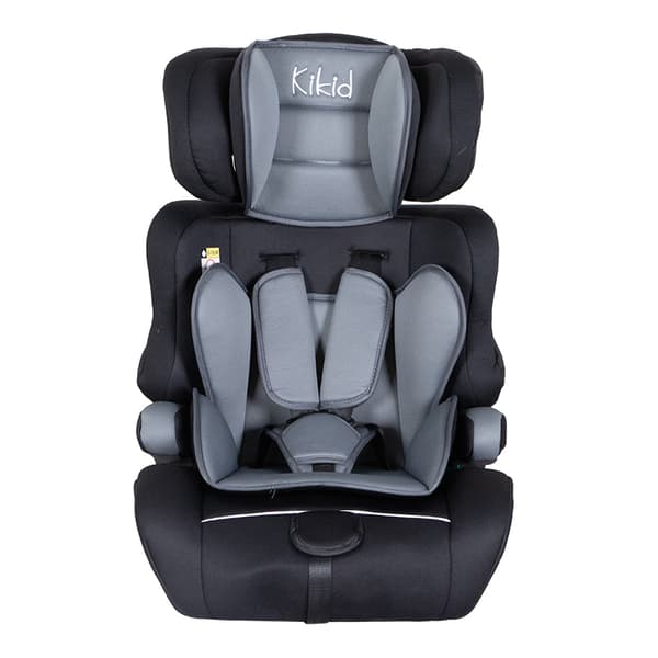 Kikid Autostol Basic 76-150cm R129, sort-grå