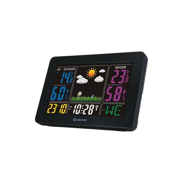 Denver WS-540B vejrstation, sort