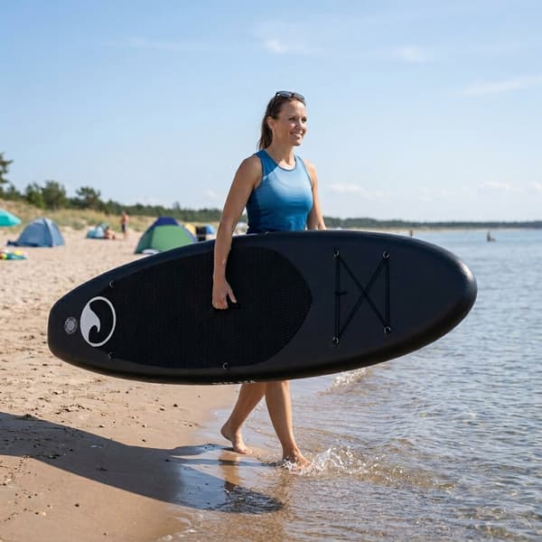 Deep Sea SUP Board Sæt Standard (275cm), sort