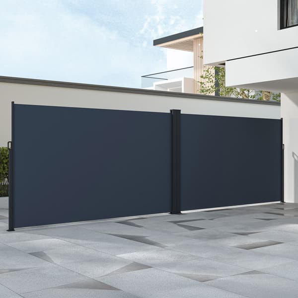 Lykke Side Markise 1,8x3 m(x2) dobbelt, mørkegrå