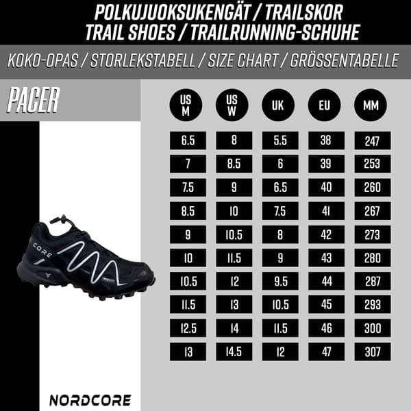 Core Polkujuoksukengät Pacer - EU38