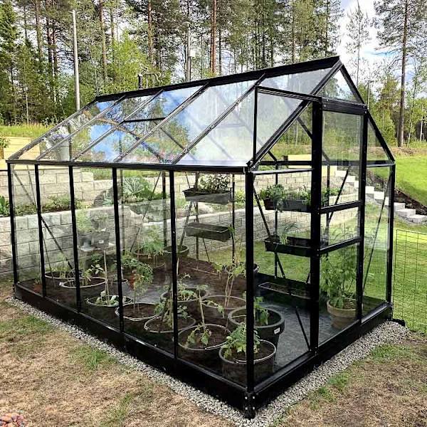 Lykke Växthus PC 6,2m2, svart