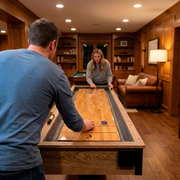 Nordcore 2-i-1 Shuffleboard 9'