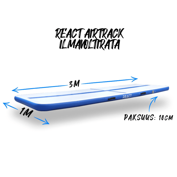 React AirTrack med handpump blå one size