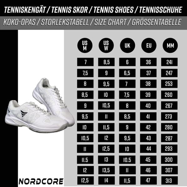 Core Tennis -och Padelskor Netpro - EU46