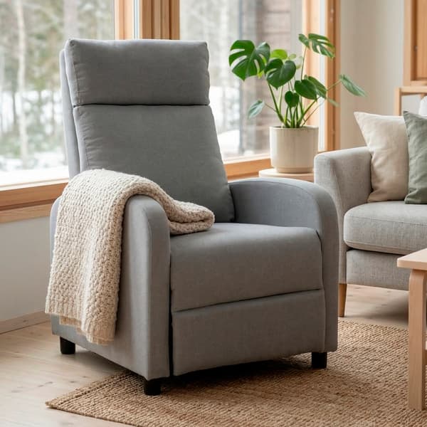 Lykke recliner lænestol Standard, lys grå
