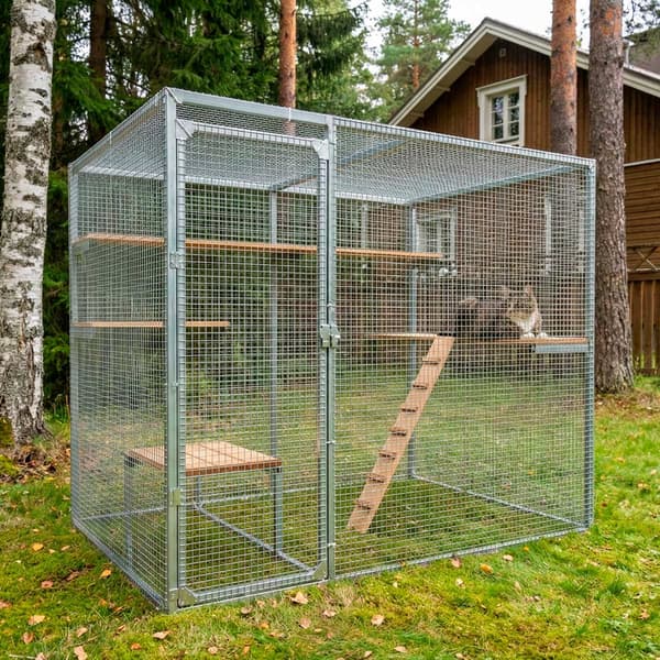 Trekker Udendørs Kattegård 2,5x1,5x1,95m