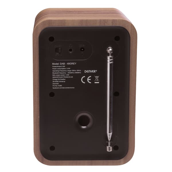 Denver DAB-48GR Radio Harmaa