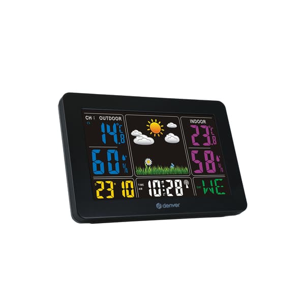 Denver WS-540B vejrstation, sort